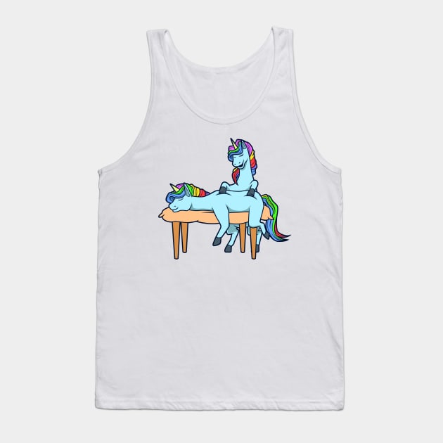 Unicorn massages - Physiotherapy Tank Top by Modern Medieval Design